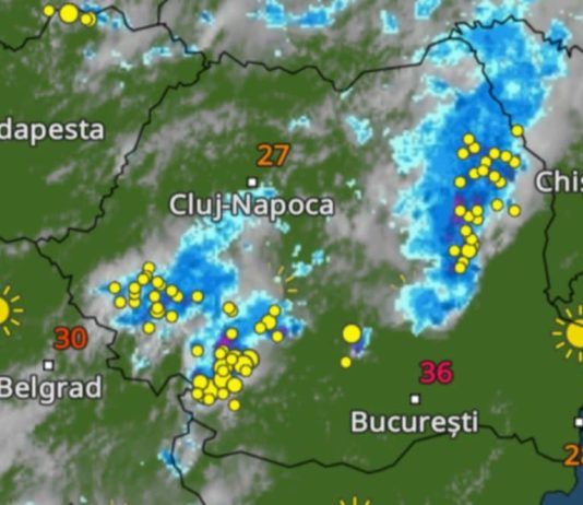 Meteo: Posibile ploi cu caracter torențial și căderi de grindină, sâmbătă