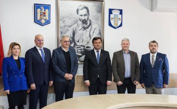 Târgu Jiu: Ambasadorul Franței, vizită la Primăria Municipiului. Discuții cu primarul Romanescu