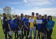 Campioanele! Echipa de fotbal fete a Școlii Alimpești s-a calificat la Faza Națională a Olimpiadei Sportului Școlar