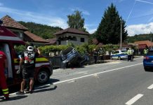 Gorj: Accident! Două persoane transportate la spital