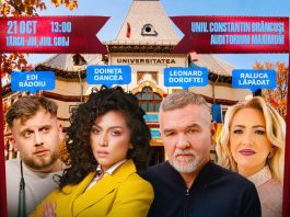 Leonard Doroftei și Doinița Oancea se întâlnesc cu liceenii din Târgu Jiu