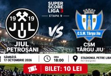 FOTBAL: Jiul Petroșani – CSM Târgu Jiu. Optimism în tabăra gorjenilor. Unde va putea fi urmărit meciul